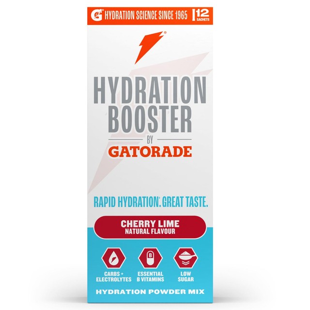 Gatorade Cherry Lime Hydration Booster powder, UK version