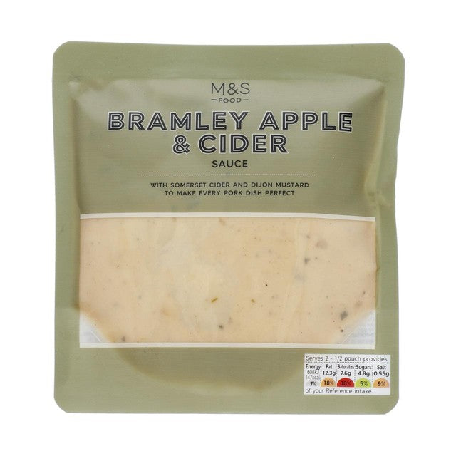 M&S Bramley Apple & Cider Sauce 200g, imported from the UK