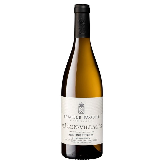 Pacquet Montagnac white wine Macon-Villages 75cl, imported from the UK