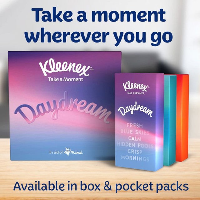 Kleenex Collection Cube facial tissues 48 sheets (British brand)