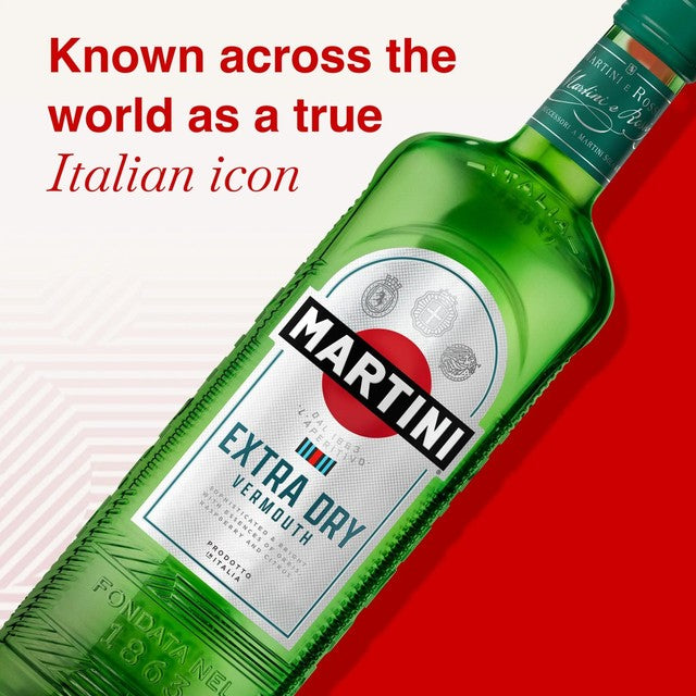 Martini extra dry vermouth 75cl, imported from the UK