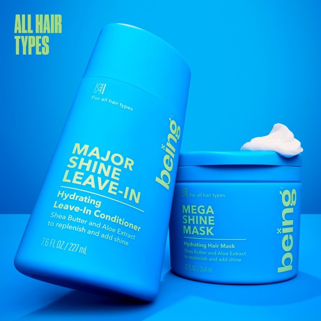 Being MEGA SHINE hydrating hair mask, imported from the UK