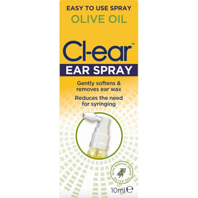 Cl-ear olive oil ear spray 10ml - British product