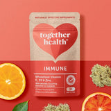 Together Health immune vitamin C D3 zinc supplement capsules 30 capsules (British brand)