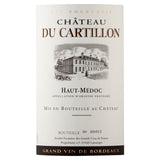 Cht du Cartillon red wine Haut Medoc 75cl - British product