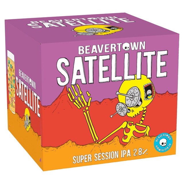 Beavertown Satellite Super Session IPA beer 4 x 330ml - British product