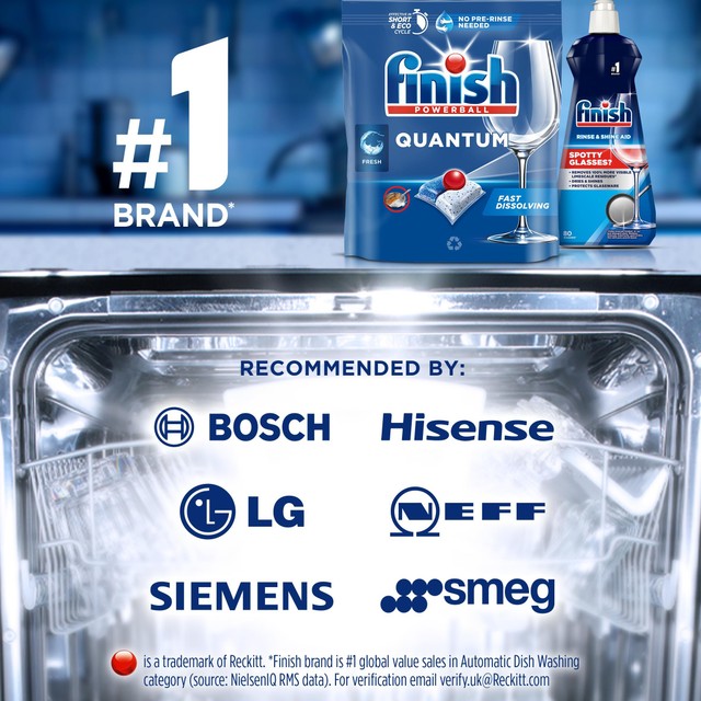 Finish Quantum Infinity Shine dishwasher tablets Regular 166 tablets - British product