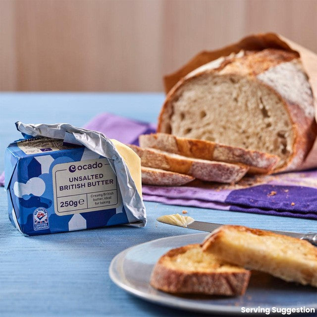 Ocado Unsalted Butter 250g, imported from the UK