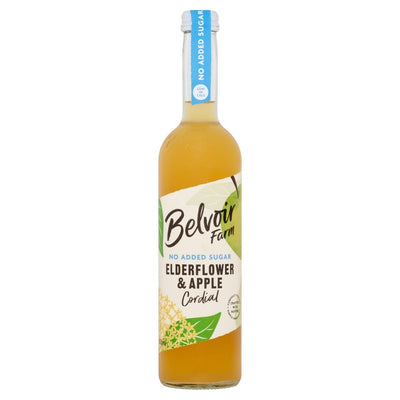 M&S Belvoir Farm No Added Apple & Elderflower Cordial 500ml- Buy online at McGrocer