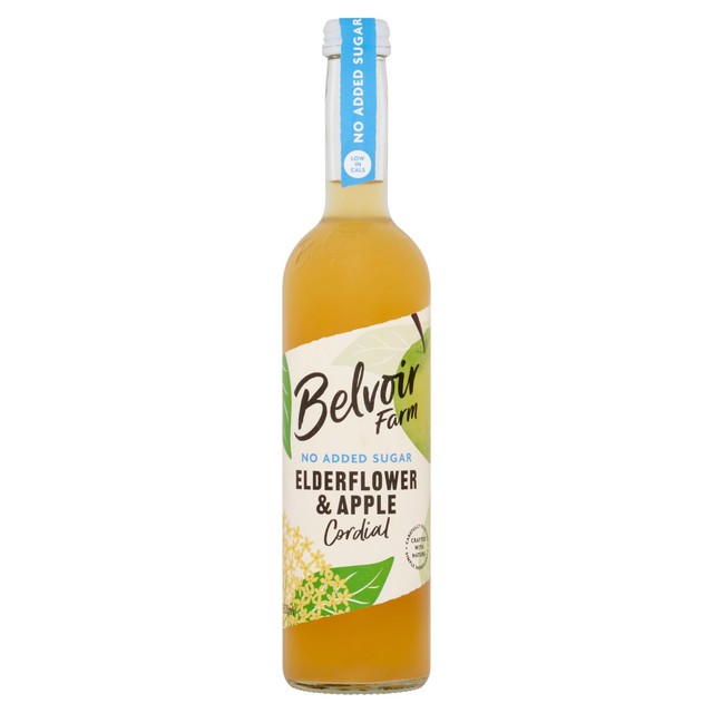 Belvoir Farm apple and elderflower cordial 500ml - British product