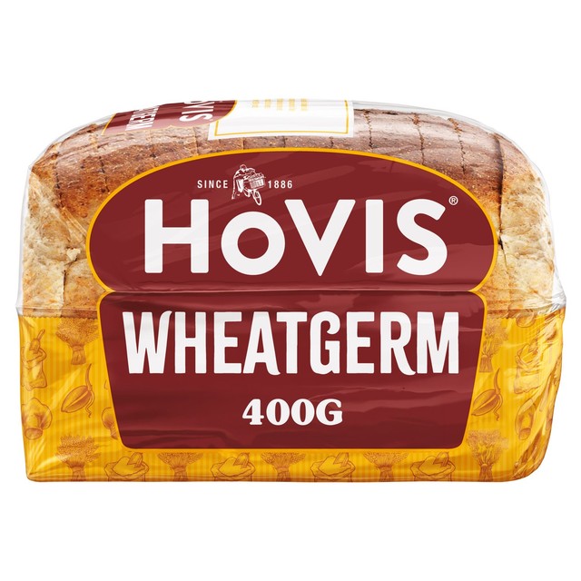 Hovis wheatgerm sliced bread loaf 400g, UK version