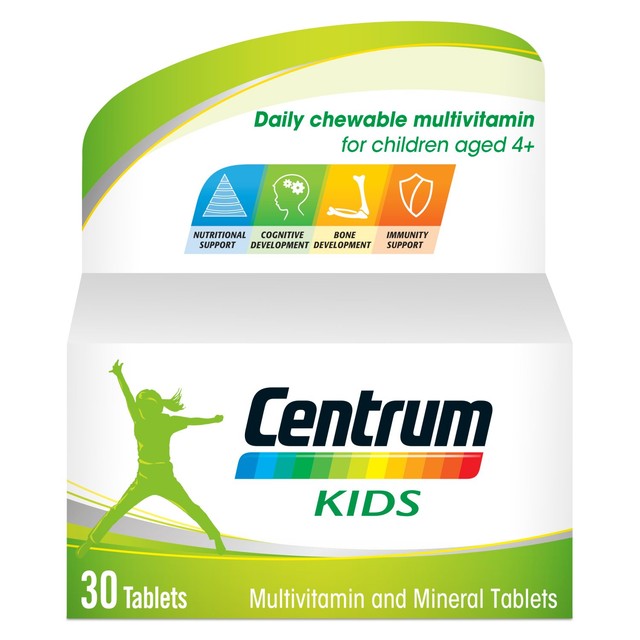 Centrum kids multivitamins chewable tablets 30s - British product