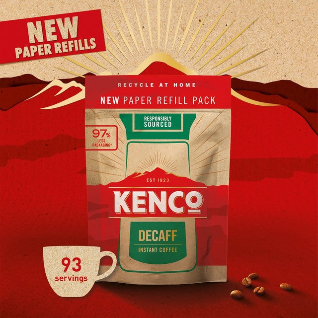 Kenco Decaff Instant Coffee paper refill pack 150g, UK version