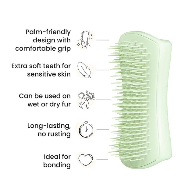 Tangle Teezer Pet Teezer Puppy Brush in green - British product