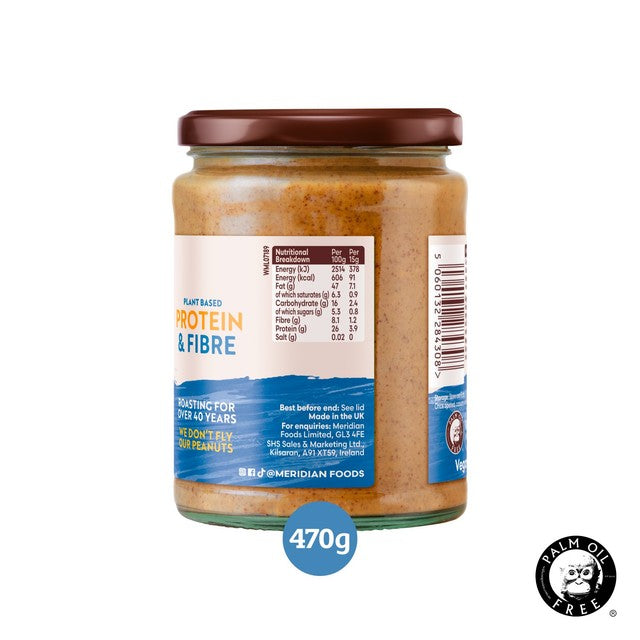Meridian peanut butter smooth 470g, imported from the UK