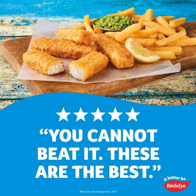 M&S Birds Eye 8 MSC Crispy Battered Fish Fingers Frozen Fish Fingers 224g- Buy online at McGrocer