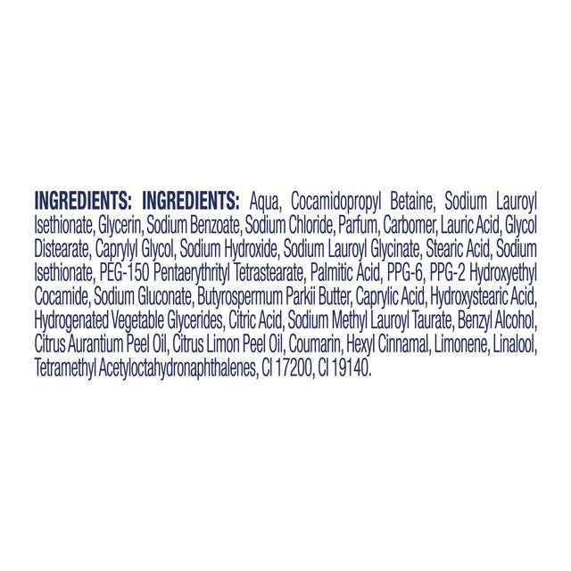 Dove body wash shea butter and vanilla, imported from the UK