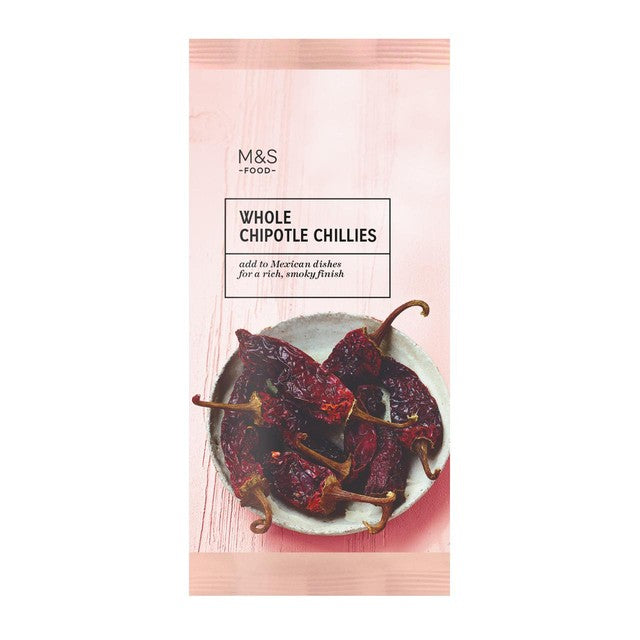 M&S whole chipotle chillies 25g, imported from the UK