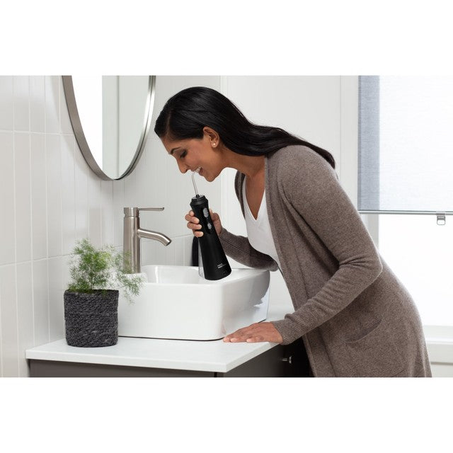 Waterpik Cordless Plus Black water flosser (British brand)