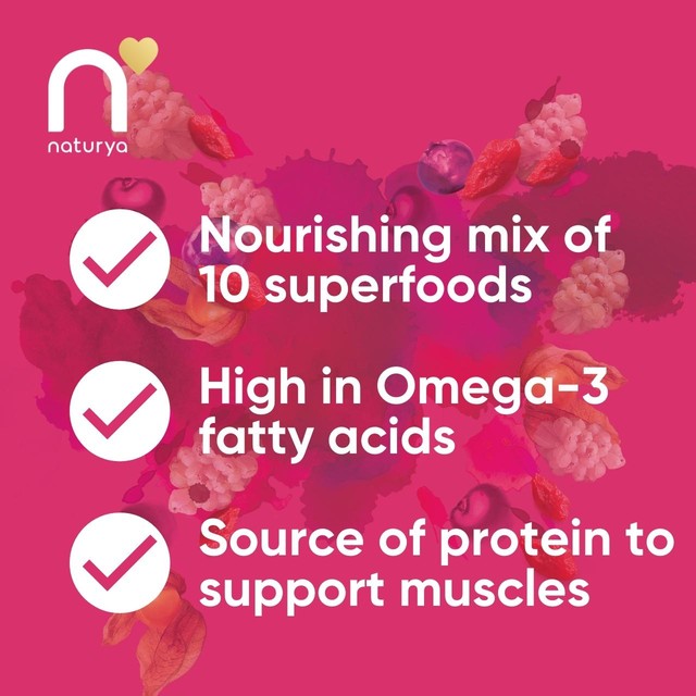 Naturya Superberries breakfast mix 150g, imported from the UK