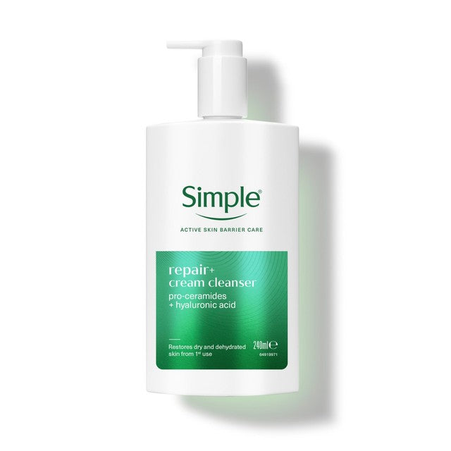 Simple Repair+ cream cleanser 240ml (British brand)