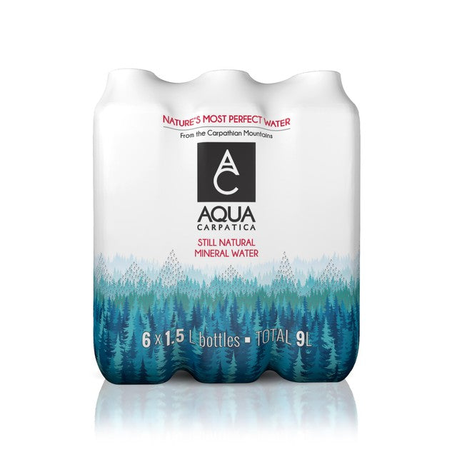 Aqua Carpatica Still Mineral Water Low Sodium 6 x 1.5L - British product