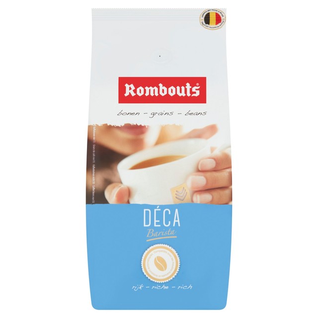 Rombouts Decaffeinated Barista Coffee Beans 500g, imported from the UK