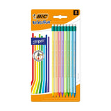 BIC Evolution Stripes Pencils with Eraser Pack of 8 - British product