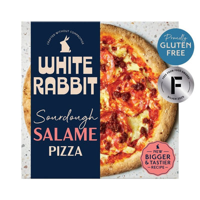 Pizza Sourdough Salame Sans Gluten White Rabbit 410g