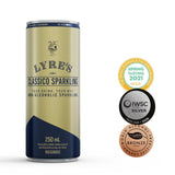 Lyre's Classico non-alcoholic sparkling drink 4 x 250ml cans, UK version