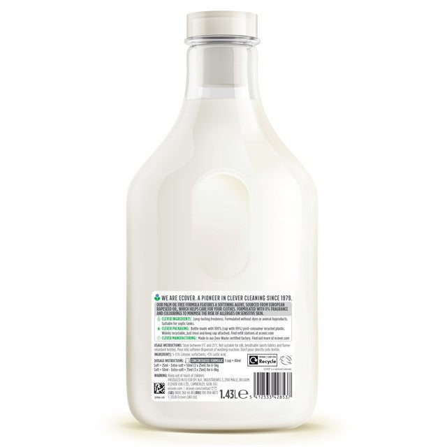 Ecover Zero Non Bio concentrated fabric softener, imported from the UK