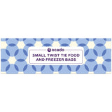 Ocado small twist tie food and freezer bags 80 pack, imported from the UK