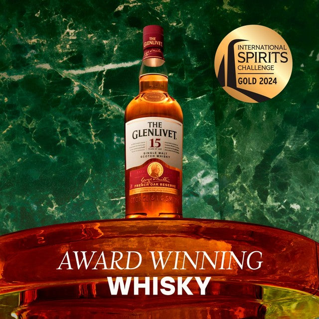 The Glenlivet 15 Year Old Single Malt Whisky 70cl (British brand)