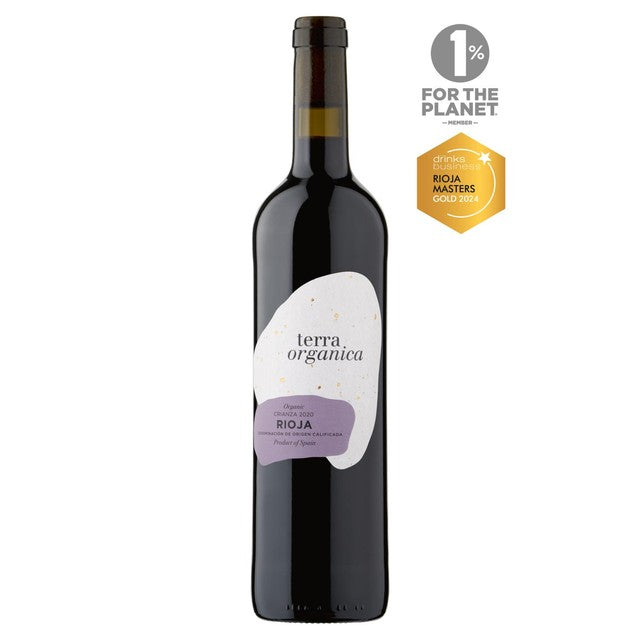 Terra Organica Rioja Crianza red wine 75cl (British brand)