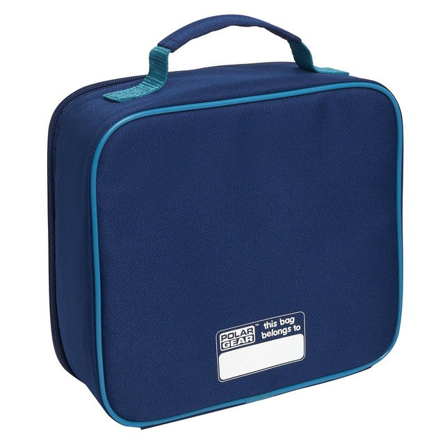 Polar Gear insulated 4-piece lunch set with bottle and ice pack in navy, imported from the UK