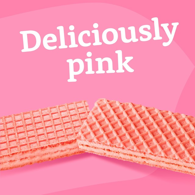 McVitie's Tasties Pink Wafer Biscuits 100g, imported from the UK