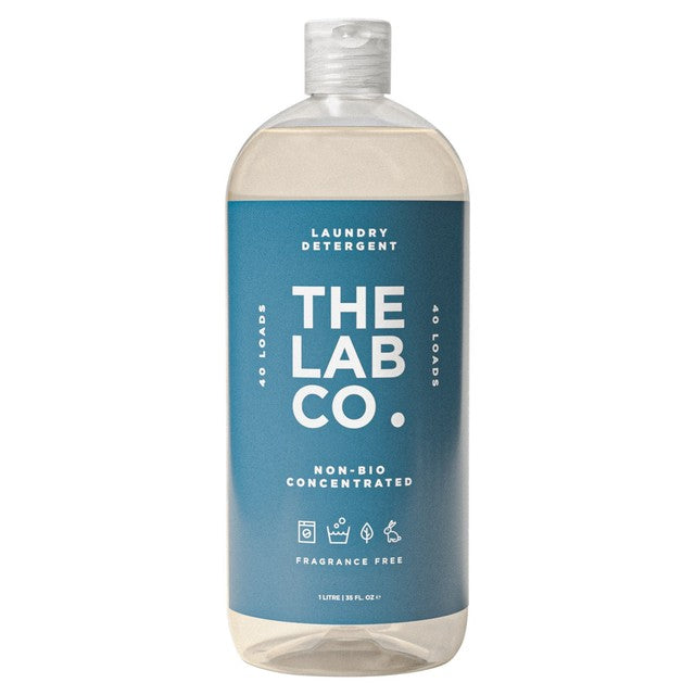The Lab Co. fragrance free non-bio laundry detergent 1L (British brand)