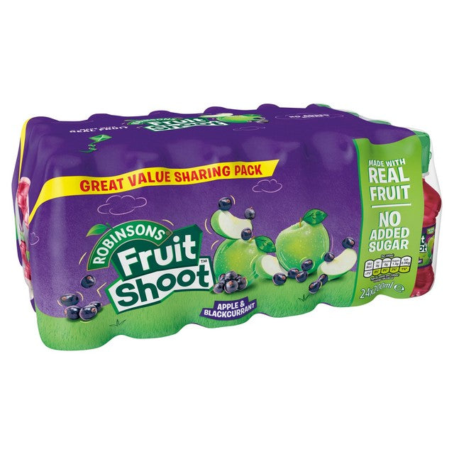 Fruit Shoot Blackcurrant & Apple soft drink 24 x 200ml - British product