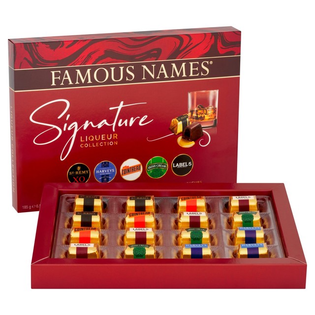 Elizabeth Shaw Signature Collection Liqueurs dark chocolate box 185g - British product