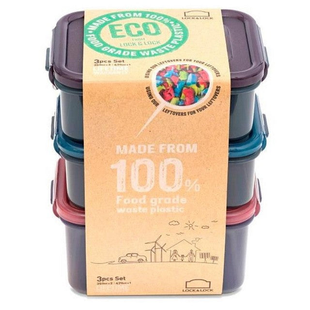 LocknLock Eco containers set 350ml 470ml, UK version