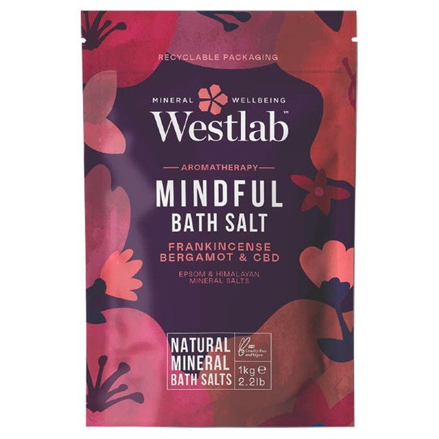 Sels de bain Westlab Mindful 1kg (marque britannique)
