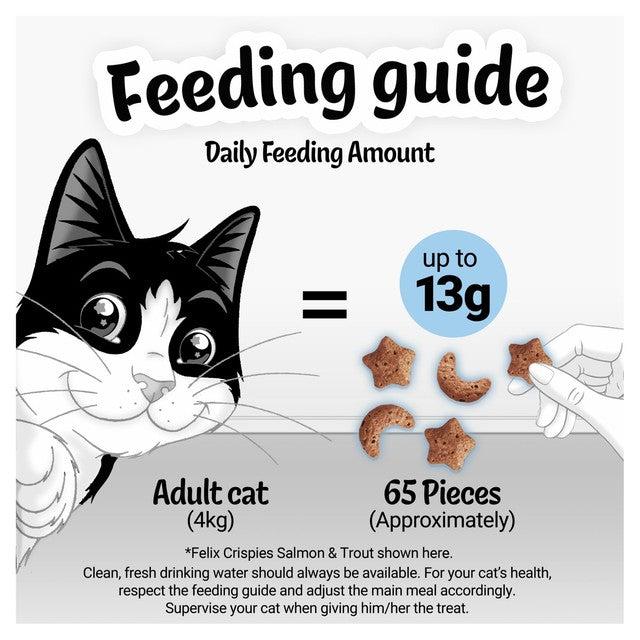 Felix Crispies salmon and trout cat treats 45g - British product