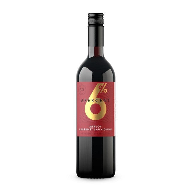 6Percent mid-strength red wine Merlot Cabernet Sauvignon, imported from the UK