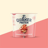 Quaker Porridge Pot Strawberries & Cream 59g, imported from the UK