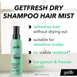 Got2b Get Fresh dry shampoo hair mist 150ml, UK version
