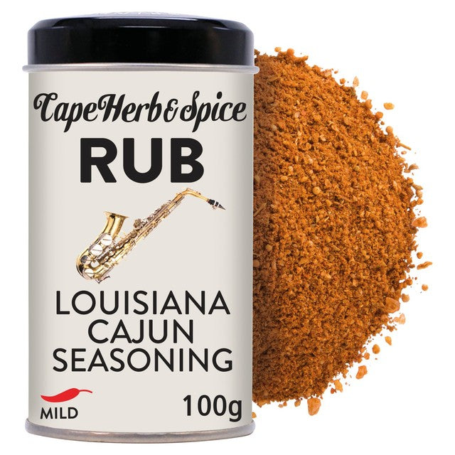Cape Herb & Spice Louisiana Cajun Seasoning Rub 100g - British product