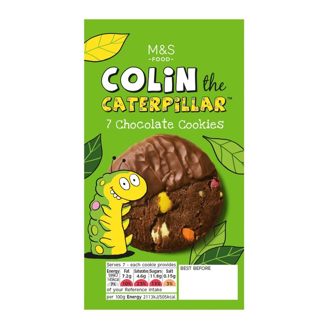 M&S Colin the Caterpillar chocolate cookies 200g - British product