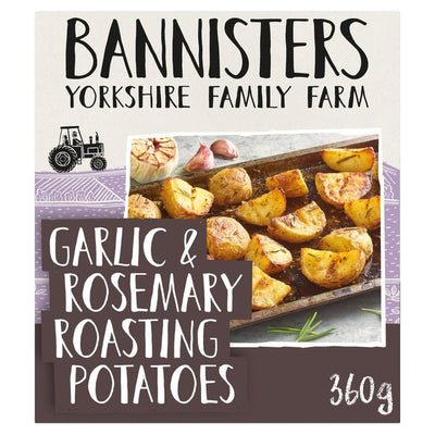 Bannisters Farm Tiefkühl-Knoblauch & Rosmarin Bratkartoffeln 360g