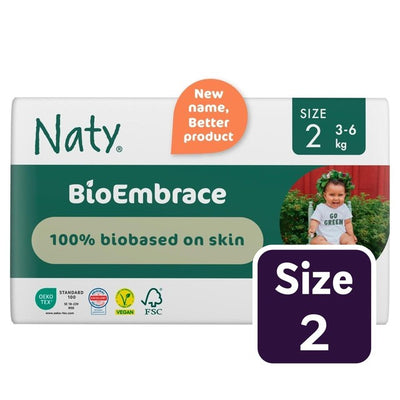 M&S Naty BioEmbrace Eco Friendly Disposable Nappies Size 2 (3-6kg) - اشترِ عبر الإنترنت من McGrocer