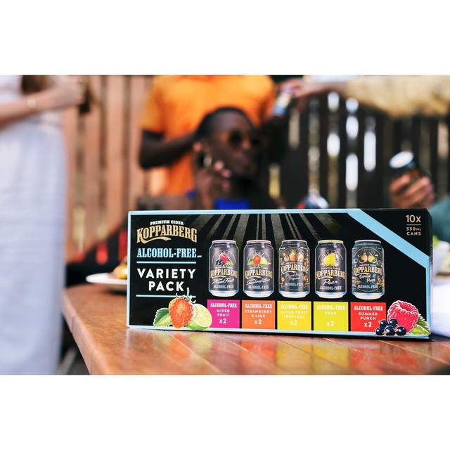 Kopparberg alcohol-free cider variety pack 10x330ml, UK version